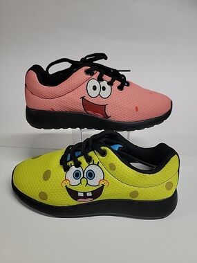 Sponge Bob And Patrick- Pink & Yellow Shoes